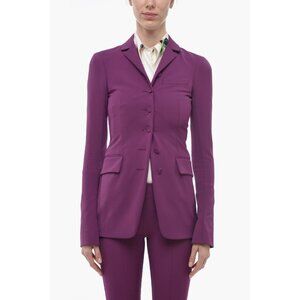 Sportmax Stretch Fabric SPEZIE Blazer with Mocro Lapel